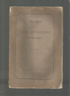 EXAMEN DE L EAU ARTESIENNE DE ROCHEFORT PAR LE DR. B. ROUX 1874 - Poitou-Charentes