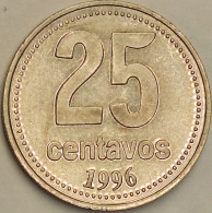 Argentina - 25 Centavos 1996, KM# 110a (#2766) - Argentinië