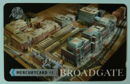 UK - Great Britain - Mercury - MER042 - 18MERC - Broadgate - Shallow Notch - Mint - [ 4] Mercury Communications & Paytelco