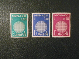 MONACO  YT 819/821 EUROPA 1970** - 1970