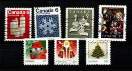 CANADA - Lotto Lot Natale Christmas Noel Navidad - 7 Used Stamps - Autres & Non Classés