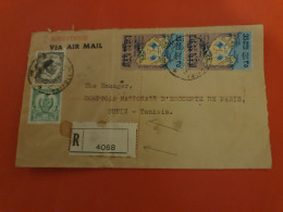 Libye - Enveloppe Commerciale En Recommandé De Tripoli Pour Tunis En 1956 - D 139 - Libia