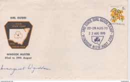 Australia 1970 3rd State Girl Guide Camp,souvenir Cover, Signed - Lettres & Documents