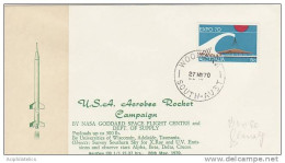 Australia 1970 My 27 USA Aerobee Rocket Campaign CB -1 Souvenir Cover - Storia Postale