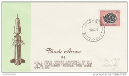 Australia 1970 Nov 7 Spy In Sky Titan 3 Lauch Souvenir Cover - Lettres & Documents