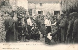 MILITARIA - Nos Troupiers Aux Manœuvres - La Barbe Au Cantonnement - Carte Postale Ancienne - Manöver