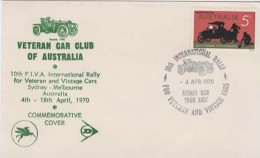 Australia PM 312  1970 Veteran And Vintage Cars 10th International Rally,Pictorial Postmark Cover - Brieven En Documenten