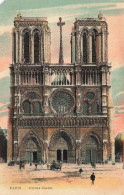 FRANCE - Paris - Notre Dame - Colorisé - Charettes - Carte Postale Ancienne - Notre Dame Von Paris