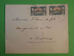 AU0 GABON AEF   BELLE  LETTRE RR   1918 RARE  OBLITERéS A  BORDEAUX ST JEAN FRANCE   ++AFF.  INTERESSANT+++ - Brieven En Documenten