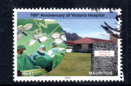 Mauritius, Used, 2022, 100th Anniversary Of Victoria Hospital - Maurice (1968-...)