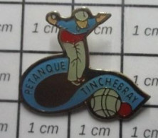 812C  Pin's Pins / Beau Et Rare / SPORTS / PETANQUE CLUB TINCHEBRAY ORNE - Boule/Pétanque