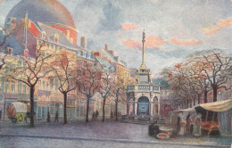 BELGIQUE - Liège - Place Du Marché Et Perron Liégeois - Carte Postale Ancienne - Liege