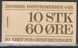 1970. DANMARK. 50 ÅRET FOR GENFORENINGEN. Special Booklet S 5. With (POSTTAKSTER P.r 1 Juli 1971)  - JF539261 - Carnets