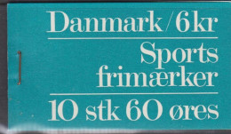 1972. DANMARK. Sports Frimærker. Special Booklet S 8. With (POSTTAKSTER Pr. 1 Juli 1972)  - JF539263 - Booklets