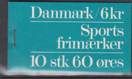 1972. DANMARK. Sports Frimærker. Special Booklet S 8. With (POSTTAKSTER Pr. 1 Juli 1972)  - JF539267 - Booklets