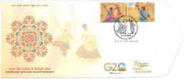 India 2023 India – OMAN Joint Issue FIRST DAY COVER FDC As Per Scan - Costumes