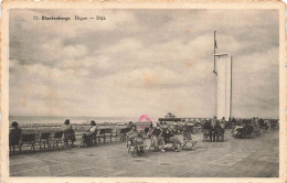 BELGIQUE - Blankenberge - Digue - Terrasses De Cafés - Carte Postale Ancienne - Blankenberge