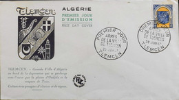 Enveloppe 1er Jour ALGERIE 1957 - TLEMCEN - Affr. N° 337C Y & T - Daté Le 29.6.1957 -TBE - FDC