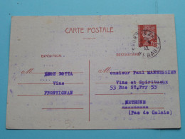 Botta Vins > FRONTIGNAN France Anno 1942 ( Voir Scans ) ORDRE / Fact. à Mannessier Bethune ! - Verkopers