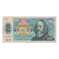 Billet, Tchécoslovaquie, 20 Korun, 1988, KM:95, TB - Czechoslovakia