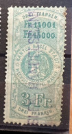 Suisse  Fiscaux Basel - Revenue Stamps