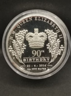 1 DOLLAR ARGENT 2016 QUEEN ELIZABETH II 90th BIRTHDAY 1 OZ 999 SILVER AUSTRALIE - Verzamelingen