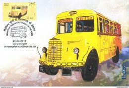 Maxi Card - School Bus Buses Mode Of Transport Through Ages - Busses