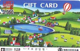 Carte Prepayee JAPON ( 1855) BALLON * MONTGOLFIERE  Hot Air Balloon * Aerostato * Heißluft Prepaid CARD JAPAN - - Deportes