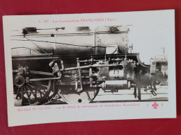 Carte Photo Les Locomotives Françaises , Machine N° 121059 - Eisenbahnen