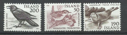 Islande       N° 520  à 522  Faune  Oiseaux  Neufs  * *        B/TB    Voir Scans   Soldé ! ! ! - Ungebraucht