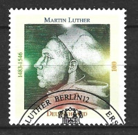 ALLEMAGNE. N°1673 Oblitéré De 1996. Martin Luther. - Teologi