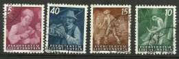 Liechtenstein   N° 251 à 253 Et 257  Oblitérés          B/TB    Voir Scans   Soldé ! ! ! - Used Stamps