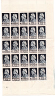 FRANCE / DEMI FEUILLE  DE 25 TIMBRES DU N° 789 - Full Sheets