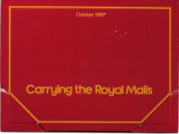 GREAT BRITAIN OCTOBER 1981 CARRYING THE ROYAL MAILS POSTCARD PACK - Lettres & Documents