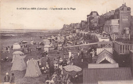 FRANCE - Saint Aubin Sur Mer - L'après-midi Sur La Plage - Carte Postale Ancienne - Saint Aubin