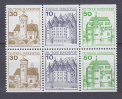 1977 Germany 913CD-914CD,1038CDPaar Architecture 15,00 € - Monumenti