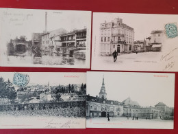 Commercy , Lot De 4 Cartes , Dos 1900 , Caisse D'épargne , Tanneries - Commercy