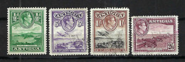 ANTIGUA Ca.1938-48: Lot De Neuf(*) Et Obl. - 1858-1960 Kronenkolonie