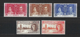 ANTIGUA Ca.1937-46: Lot De Neufs** - 1858-1960 Kronenkolonie