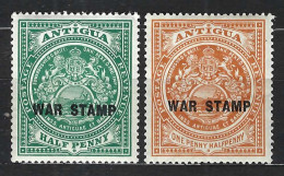 ANTIGUA Ca.1916-18: Lot De Neuf**et Neuf* - 1858-1960 Kronenkolonie