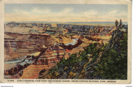 Grand Canyon National Park Arizona En 1938 N°H 2911 Early Morning View Over The Painted Desert - Gran Cañon