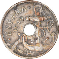 Monnaie, Espagne, 50 Centimos, 1949 - 50 Céntimos