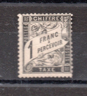 FRANCE / TIMBRES TAXE / N°22 1cf NOIR NEUF * - 1859-1959 Postfris