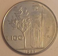 1989 - Italia 100 Lire    ------- - 100 Liras