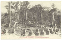 Delcampe - 2 Cpa Congo Français - Jeunes Filles à,Loango / Premiers Travaux De Construction ... - Französisch-Kongo