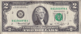 BILLETE DE ESTADOS UNIDOS DE 2 DOLLARS DEL AÑO 1976 LETRA B - NEW YORK  (BANK NOTE) - Biljetten Van De  Federal Reserve (1928-...)