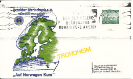 Norway Ship Cover Deutcher Marinebund Auf Norwegen Kurs Trondheim 8-5-1979 - Cartas & Documentos