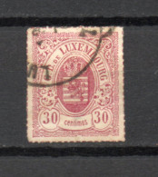 LUXEMBOURG    N° 21    OBLITERE   COTE  90.00€   ARMOIRIE  VOIR DESCRIPTION - 1859-1880 Armoiries