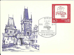 Carte Postale ALLEMAGNE ORIENTALE Entiers Postaux 1988 - Postkarten - Ungebraucht