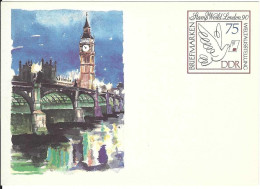 Carte Postale ALLEMAGNE ORIENTALE Entiers Postaux 1990 - Postcards - Mint
